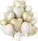 12-Pack 18in Champagne Gold Heart Foil Balloons – Party Decor for Birthday, Wedding & Valentine’s Day